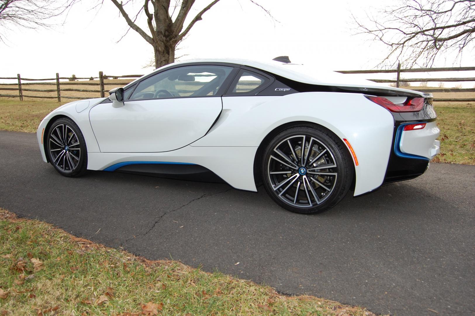 2019 White /Brown Leather BMW i8 (WBY2Z4C50KV) with an 3 cylinder Turbo/ Electric drive engine, Automatic transmission, located at 6528 Lower York Road, New Hope, PA, 18938, (215) 862-9555, 40.358707, -74.977882 - Here we have a beautiful looking and driving 2019 BMW i8 with 7,497 miles. This BMW has a 3 cylinder turbo gas engine with electric motors putting power to all four wheels via an automatic transmission. The interior offers brown leather, keyless entry, cruise control, tilt steering wheel, power wind - Photo#45